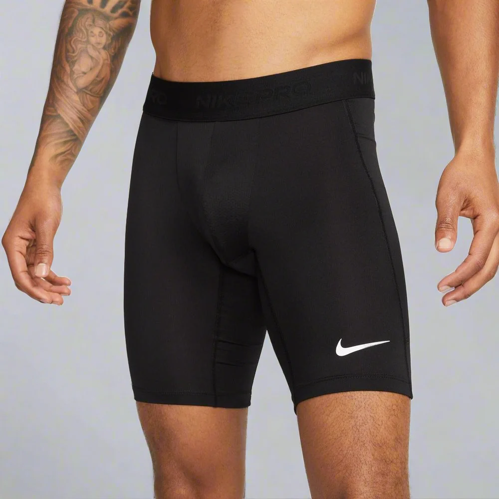 Mens Pro Dri-FIT Fitness Long Shorts - Black - Image 3