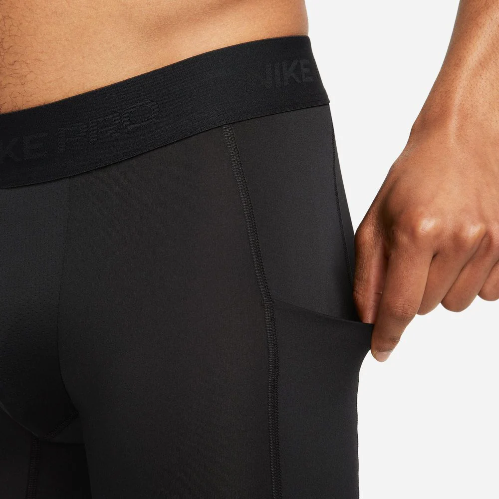 Mens Pro Dri-FIT Fitness Long Shorts - Black - Image 5