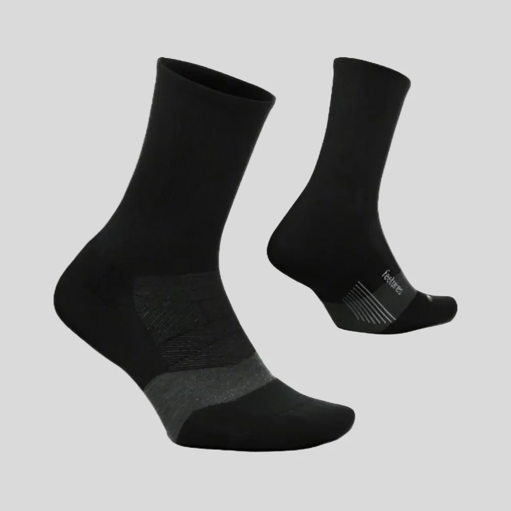 Unisex Merino 10 Cushion Mini Crew - Charcoal - Image 2