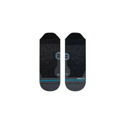 Unisex Run Light Tab Socks - Black/Grey - Image 3