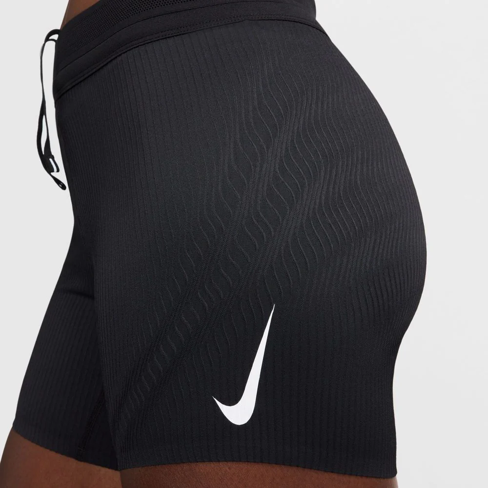 Womens Dri-FIT ADV Aeroswift Mid-Rise 5 Inch Running Shorts - Black - Image 7